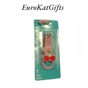 NEW Pink Cherry Nail Clipper NWT